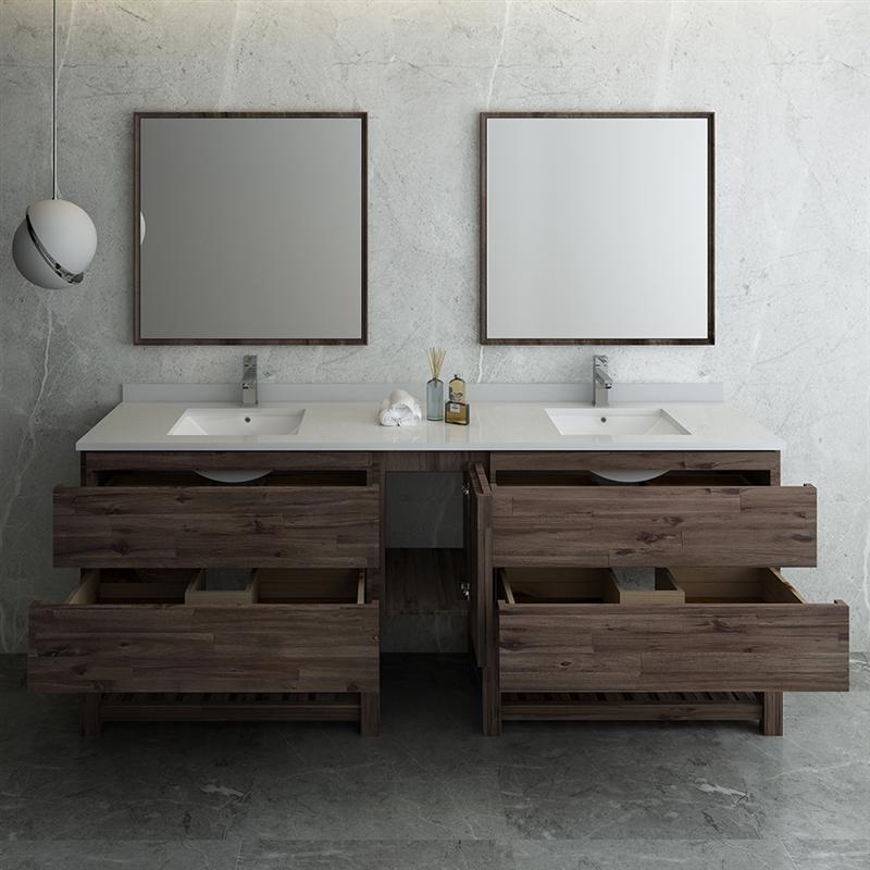 Fresca Formosa 84" Floor Standing Double Sink Modern Bathroom Vanity Vanity Fresca 