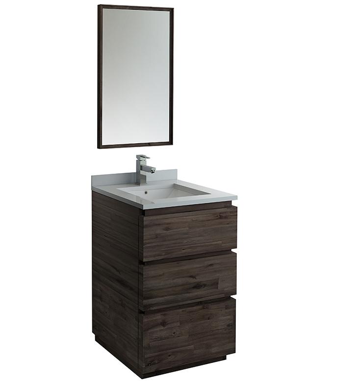 Fresca Formosa 24" Floor Standing Modern Bathroom Vanity w/ Mirror Vanity Fresca 
