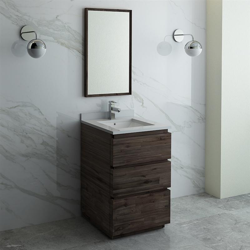 Fresca Formosa 24" Floor Standing Modern Bathroom Vanity w/ Mirror Vanity Fresca 
