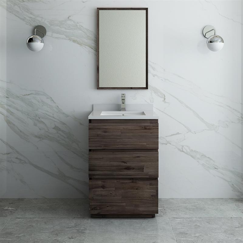 Fresca Formosa 24" Floor Standing Modern Bathroom Vanity w/ Mirror Vanity Fresca 