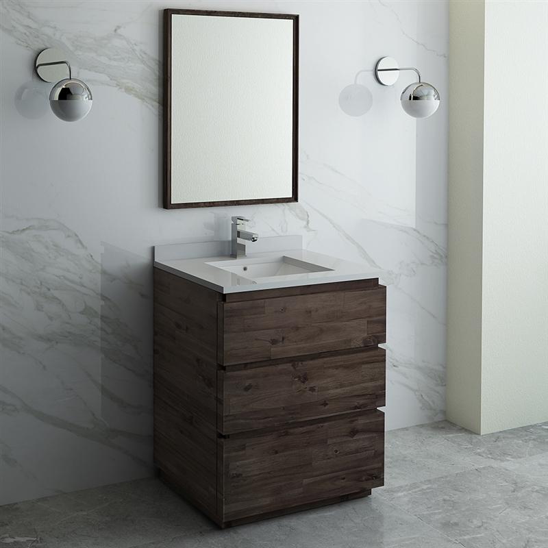 Fresca Formosa 30" Floor Standing Modern Bathroom Vanity w/ Mirror Vanity Fresca 