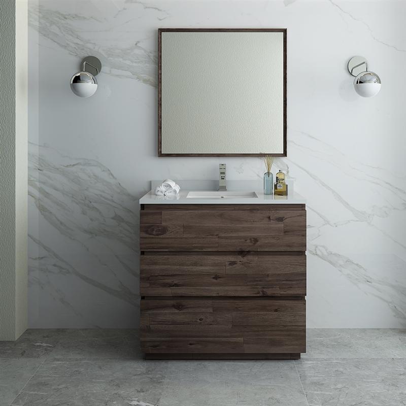 Fresca Formosa 36" Floor Standing Modern Bathroom Vanity w/ Mirror Vanity Fresca 