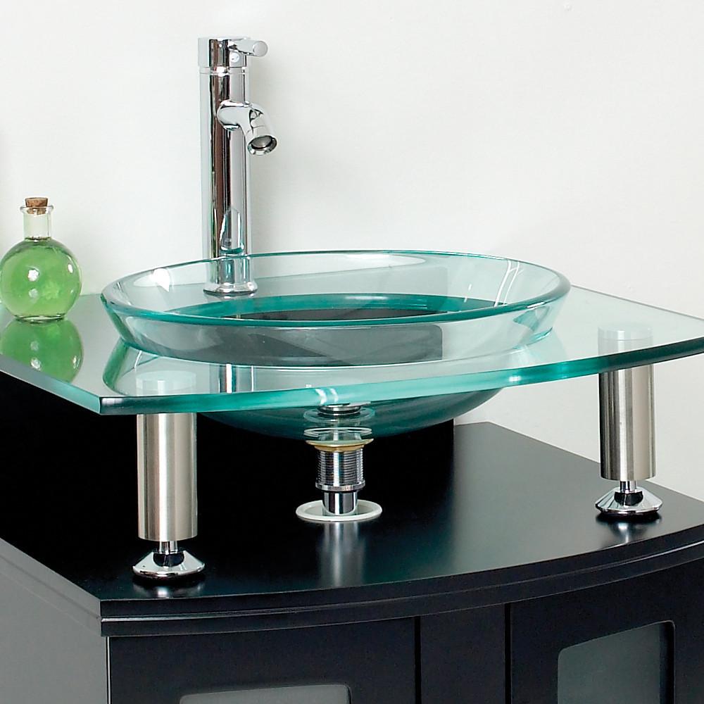 Fresca Contento 24" Modern Bathroom Vanity w/ Mirror & Free Faucet - Espresso Vanity Fresca 