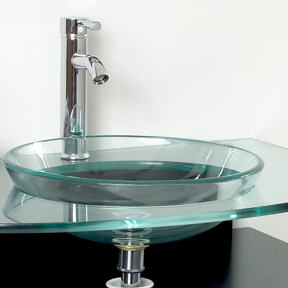 Fresca Contento 30" Espresso Modern Bathroom Vanity w/ Mirror & Free Faucet Vanity Fresca 