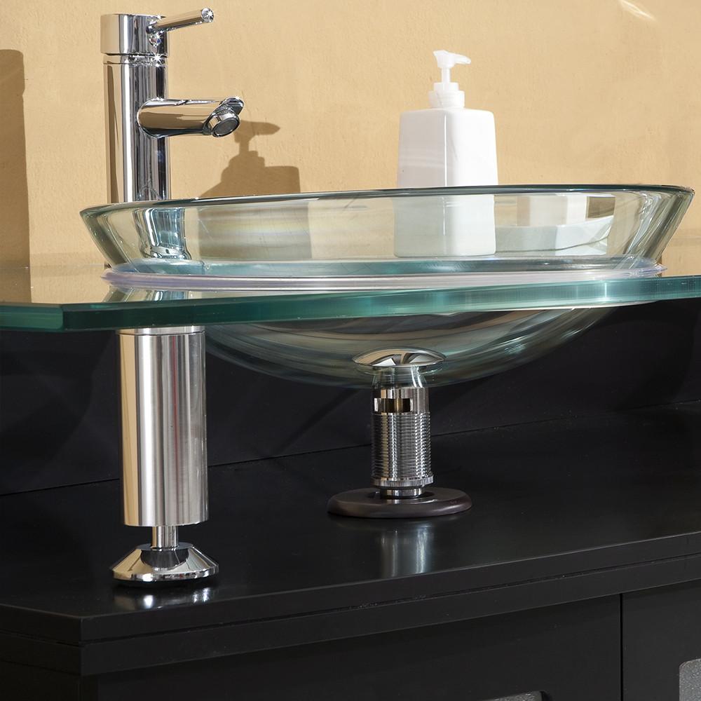 Fresca Contento 44" Espresso Modern Bathroom Vanity w/ Mirror Vanity Fresca 