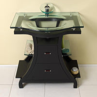Thumbnail for Fresca Cortese Espresso Modern Bathroom Vanity w/ Mirror & Free Faucet Vanity Fresca 