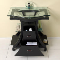 Thumbnail for Fresca Cortese Espresso Modern Bathroom Vanity w/ Mirror & Free Faucet Vanity Fresca 