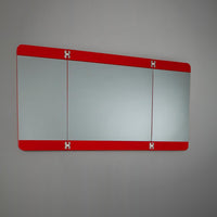 Thumbnail for Fresca Energia Red Modern Bathroom Vanity w/ Three Panel Folding Mirror Vanity Fresca 