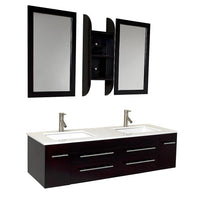Thumbnail for Fresca Bellezza Espresso Modern Double Sink Bathroom Vanity Vanity Fresca 