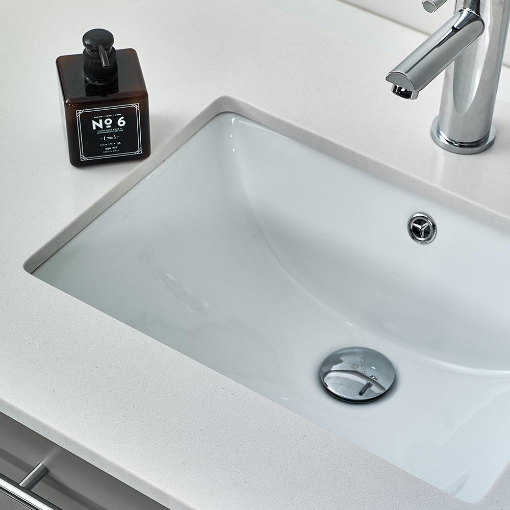 Fresca Lucera 24" Wall Hung Undermount Sink Modern Bathroom Vanity w/ Medicine Cabinet Vanity Fresca 