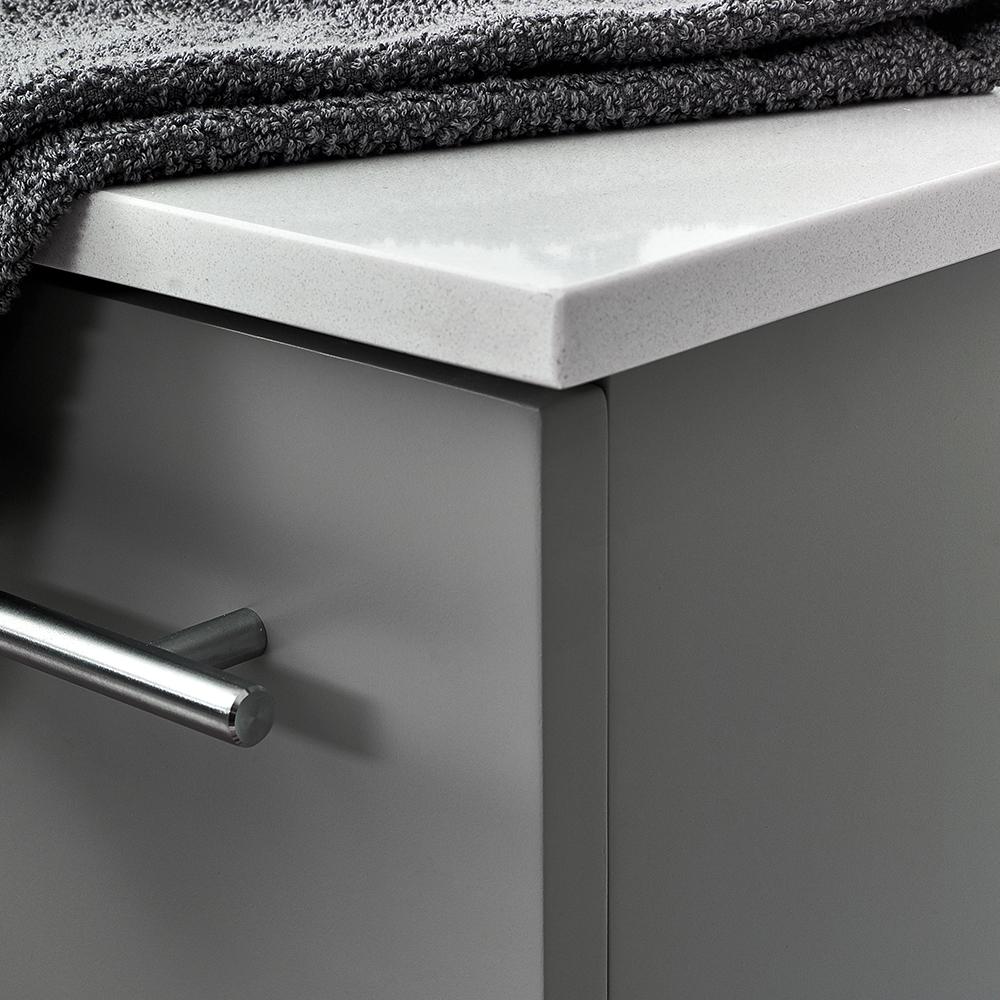 Fresca Lucera 24" Wall Hung Undermount Sink Modern Bathroom Vanity w/ Medicine Cabinet Vanity Fresca 