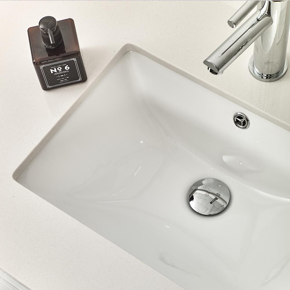 Fresca Lucera 24" Wall Hung Undermount Sink Modern Bathroom Vanity w/ Medicine Cabinet Vanity Fresca 