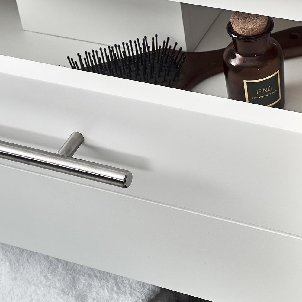 Fresca Lucera 24" Wall Hung Undermount Sink Modern Bathroom Vanity w/ Medicine Cabinet Vanity Fresca 