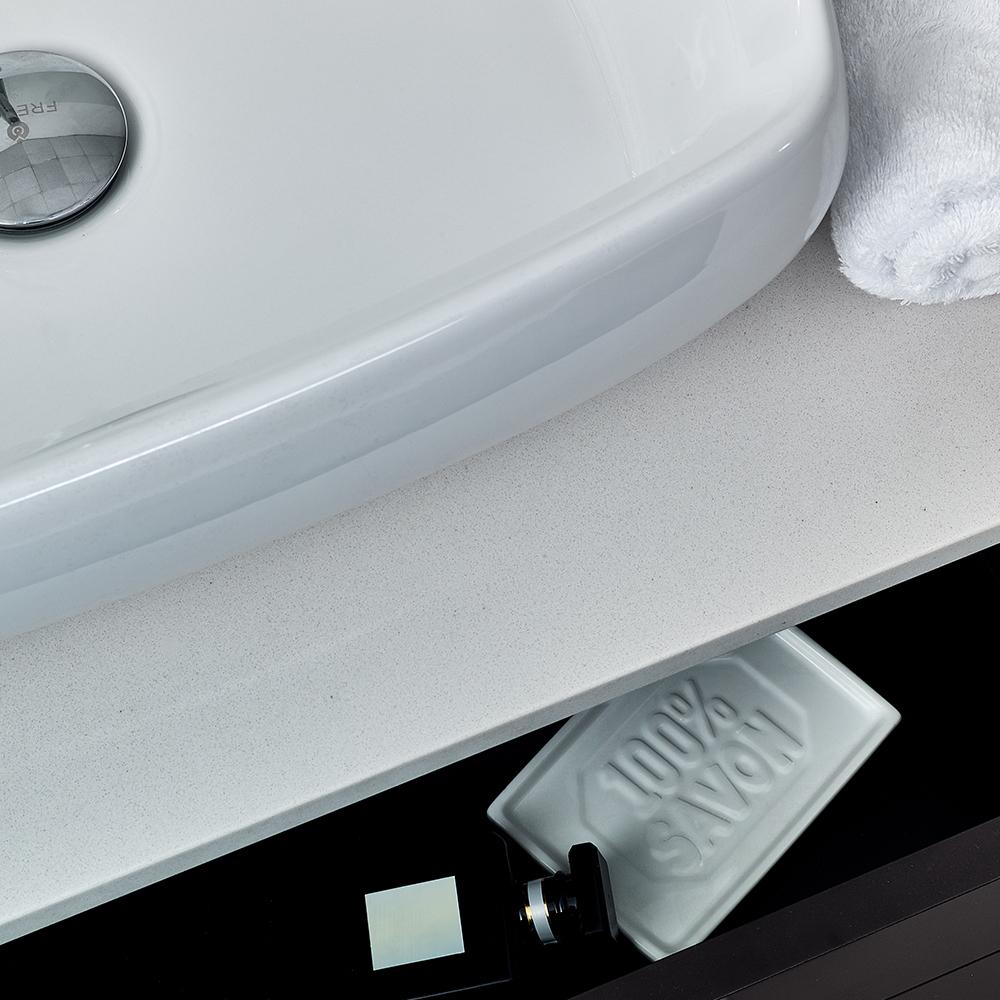 Fresca Lucera 60" Wall Hung Single Vessel Sink Modern Bathroom Vanity w/ Medicine Cabinet Vanity Fresca 