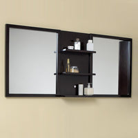 Thumbnail for Fresca Vetta Espresso Modern Double Sink Bathroom Vanity w/ Mirror Vanity Fresca 