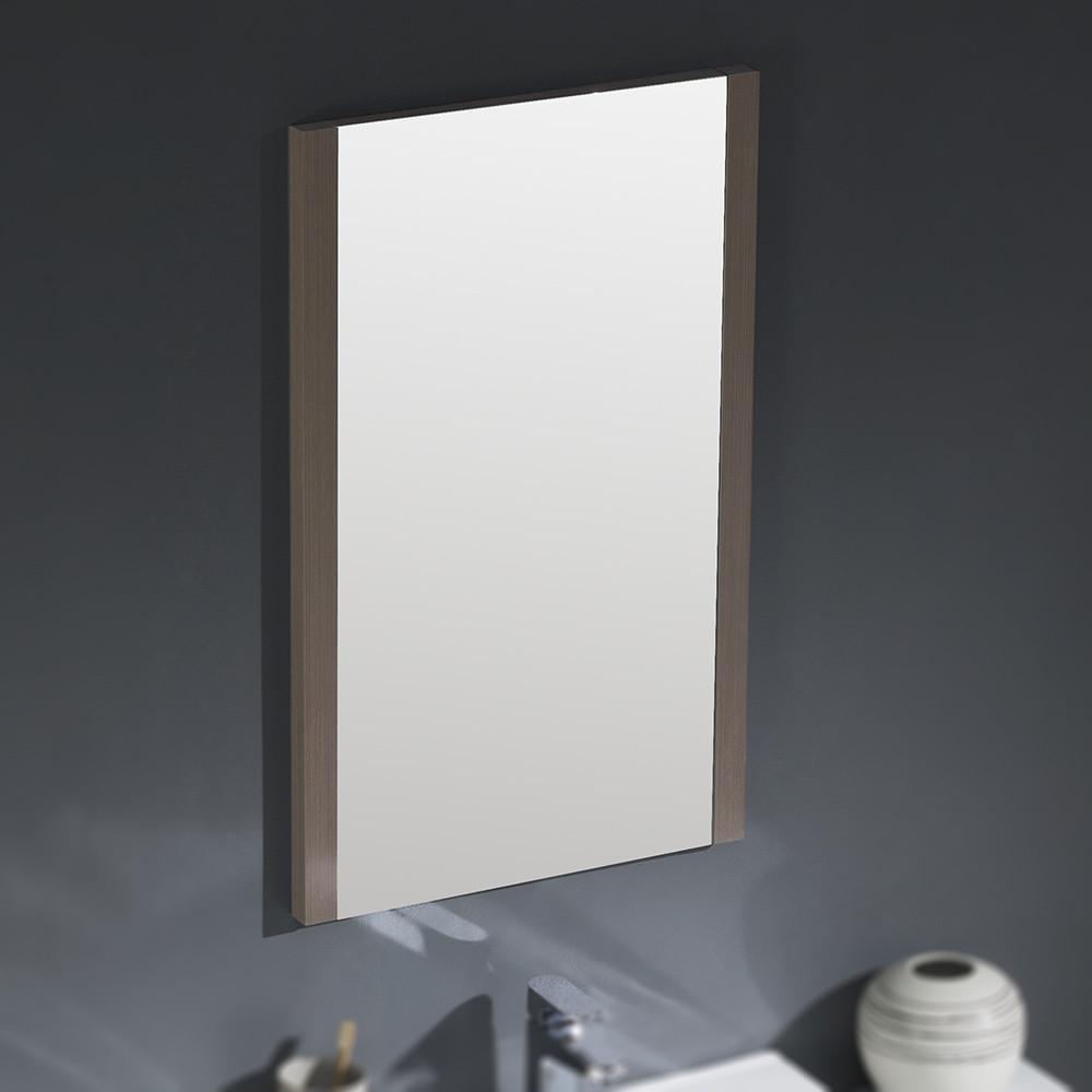 Fresca Torino 48" Gray Oak Modern Vanity w/ 2 Side Cabinets & Integrated Sink Vanity Fresca 