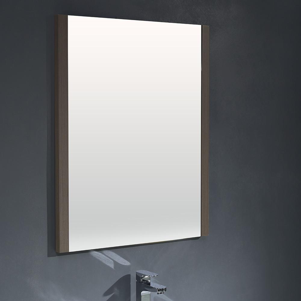 Fresca Torino 30" Gray Oak Modern Bathroom Vanity w/ Vessel Sink Vanity Fresca 