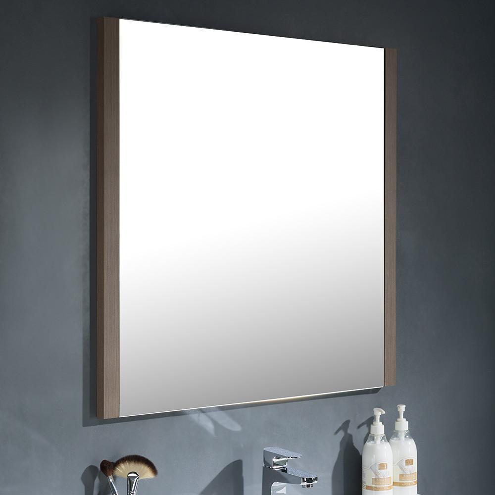 Fresca Torino 36" Gray Oak Modern Bathroom Vanity w/ Integrated Sink Vanity Fresca 