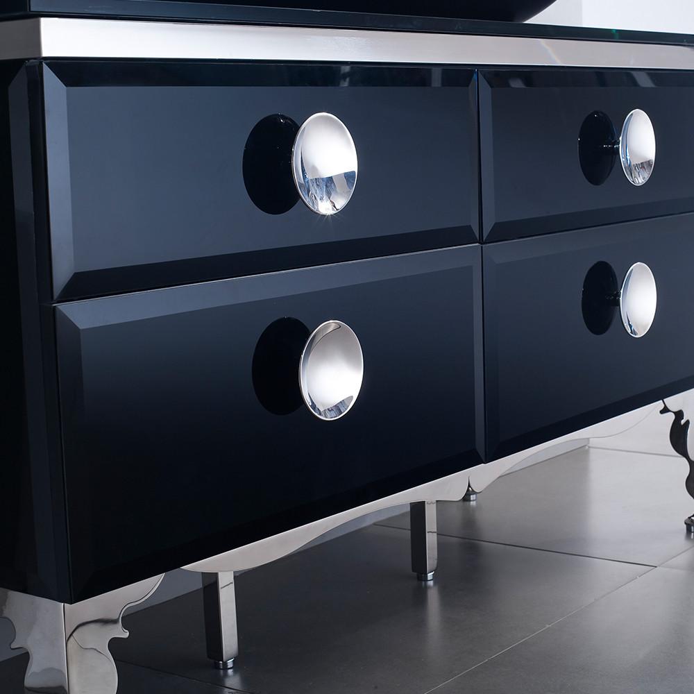 Fresca Moselle 47" Modern Glass Bathroom Vanity Set with Mirror & Free Faucet Vanity Fresca 