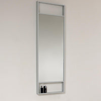 Thumbnail for Fresca Pulito Small Gray Oak Modern Bathroom Vanity w/ Tall Mirror & Free Faucet Vanity Fresca 