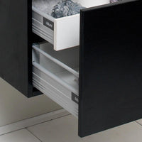 Thumbnail for Fresca Nano Black Modern Bathroom Vanity w/ Medicine Cabinet Vanity Fresca 