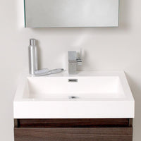 Thumbnail for Fresca Nano Gray Oak Modern Bathroom Vanity w/ Medicine Cabinet Vanity Fresca 