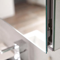 Thumbnail for Fresca Nano White Modern Bathroom Vanity w/ Medicine Cabinet Vanity Fresca 
