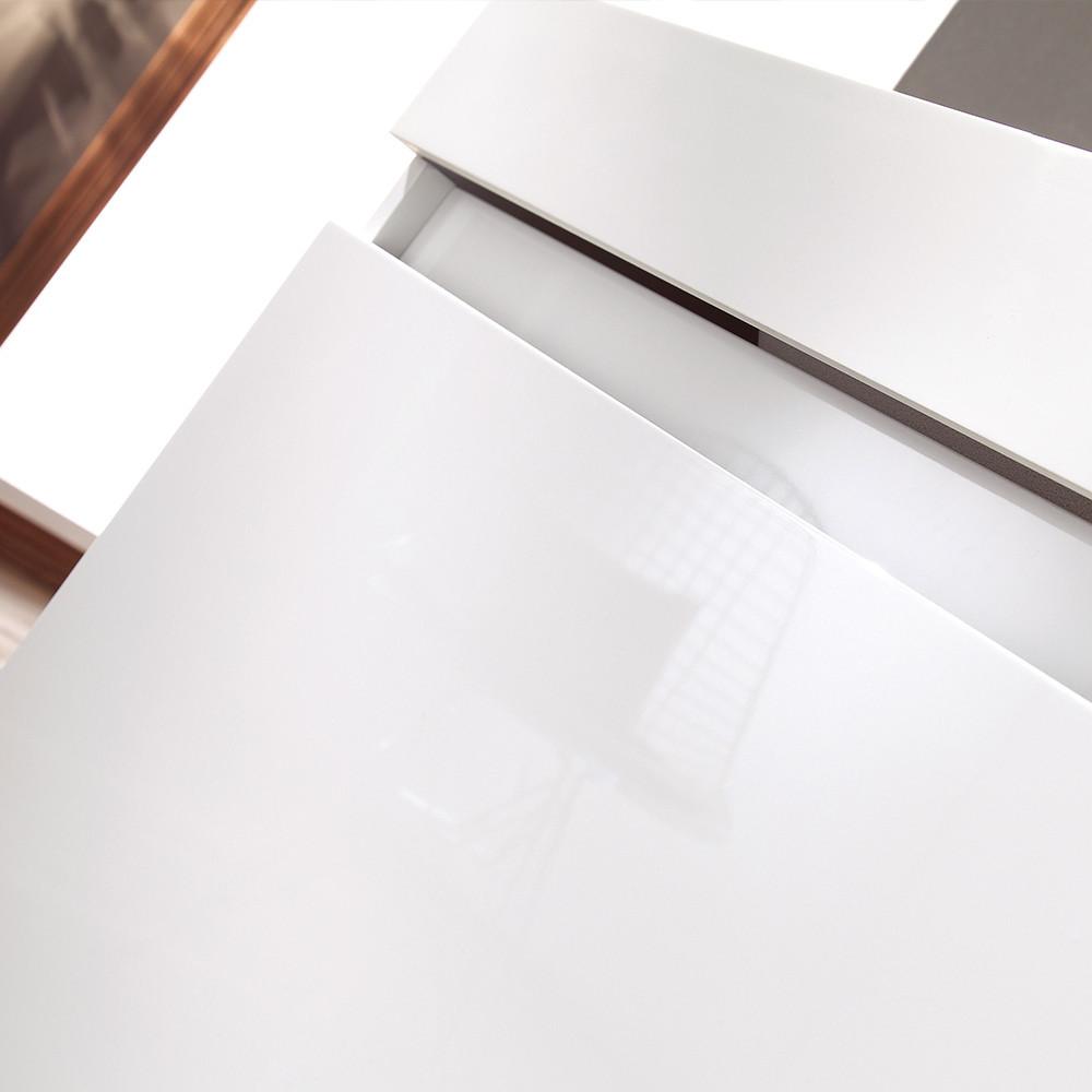 Fresca Mezzo White Modern Bathroom Vanity w/ Medicine Cabinet Free Faucet Vanity Fresca 