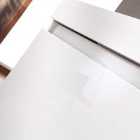 Thumbnail for Fresca Mezzo White Modern Bathroom Vanity w/ Medicine Cabinet Free Faucet Vanity Fresca 
