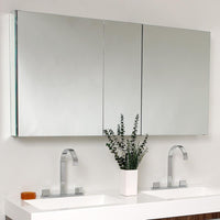 Thumbnail for Fresca Opulento Walnut Modern Double Sink Bathroom Vanity w/ Medicine Cabinet Vanity Fresca 