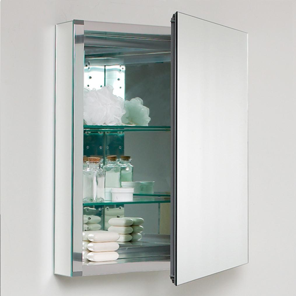 Fresca Livello 24" Teak Modern Bathroom Vanity w/ Medicine Cabinet Vanity Fresca 