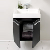 Thumbnail for Fresca Alto Black Modern Bathroom Vanity w/ Medicine Cabinet Vanity Fresca 