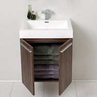 Thumbnail for Fresca Alto Walnut Modern Bathroom Vanity w/ Medicine Cabinet Vanity Fresca 