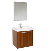 Thumbnail for Fresca Alto Teak Modern Bathroom Vanity w/ Medicine Cabinet Vanity Fresca 