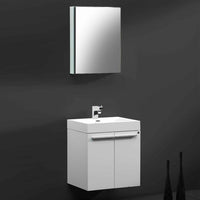 Thumbnail for Fresca Alto White Modern Bathroom Vanity w/ Medicine Cabinet Vanity Fresca 