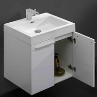 Thumbnail for Fresca Alto White Modern Bathroom Vanity w/ Medicine Cabinet Vanity Fresca 