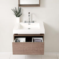 Thumbnail for Fresca Potenza Gray Oak Modern Bathroom Vanity w/ Pop Open Drawer Vanity Fresca 