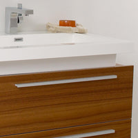 Thumbnail for Medio Teak Modern Bathroom Vanity w/ Medicine Cabinet & Free Faucet Vanity Fresca 