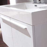 Thumbnail for Fresca Vista White Modern Bathroom Vanity w/ Medicine Cabinet Vanity Fresca 