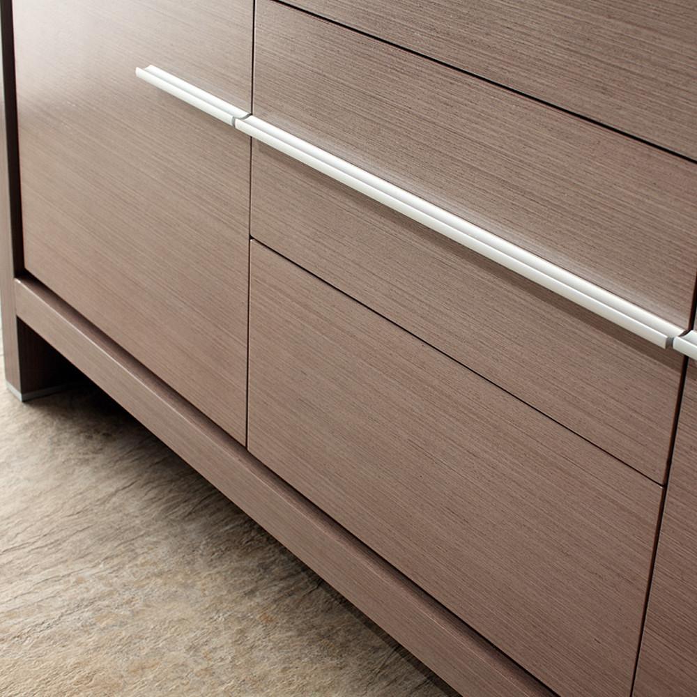 Fresca Allier 60" Gray Oak Modern Double Sink Bathroom Vanity w/ Mirror Vanity Fresca 