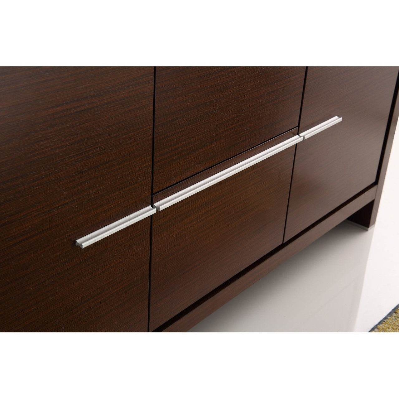 Fresca Allier 60" Wenge Brown Modern Single Sink Vanity w/ Mirror & Free Faucet Vanity Fresca 