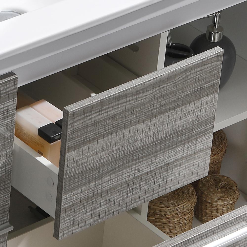 Fresca Allier Rio 48" Ash Gray Single Sink Modern Bathroom Vanity w/ Medicine Cabinet Vanity Fresca 