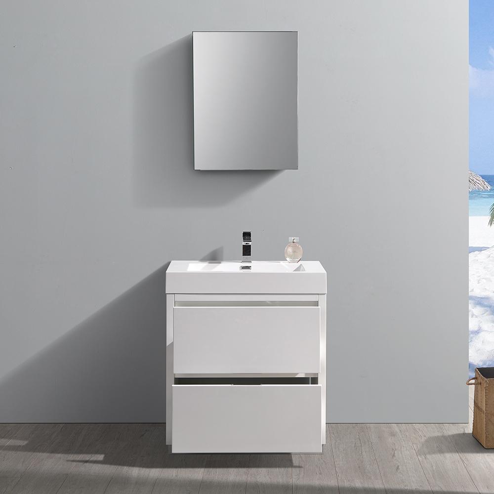 Fresca Valencia 30"Free Standing Modern Bathroom Vanity w/ Medicine Cabinet Vanity Fresca 