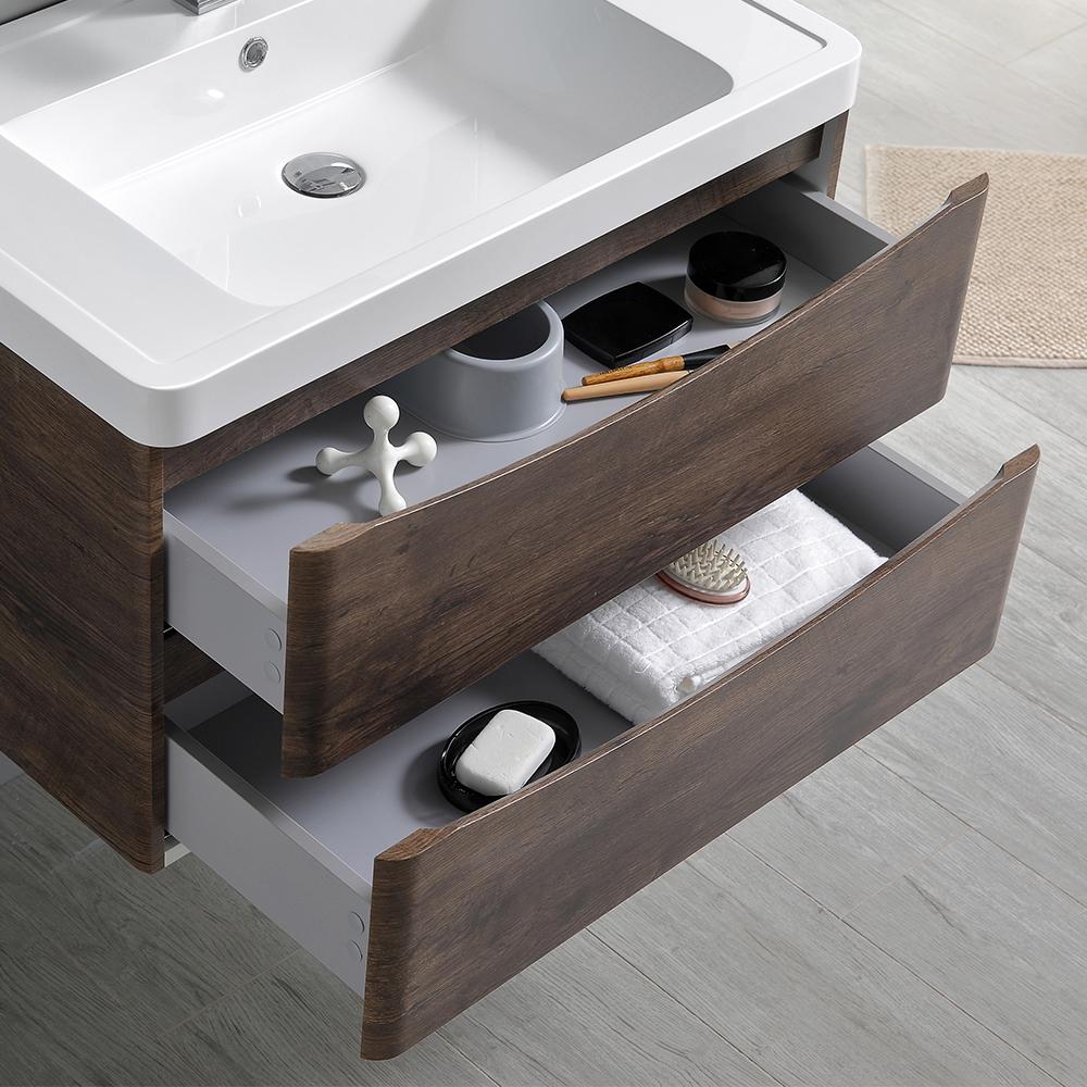 Fresca Tuscany 32" Wall Hung Modern Bathroom Vanity w/ Medicine Cabinet Vanity Fresca 