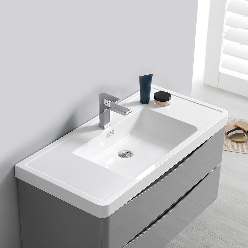 Fresca Tuscany 40" Wall Hung Modern Bathroom Vanity w/ Medicine Cabinet Vanity Fresca 