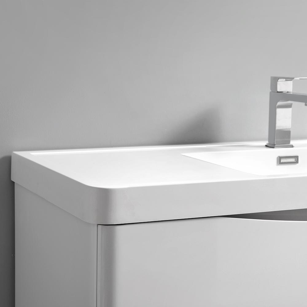 Fresca Tuscany 40" Wall Hung Modern Bathroom Vanity w/ Medicine Cabinet Vanity Fresca 