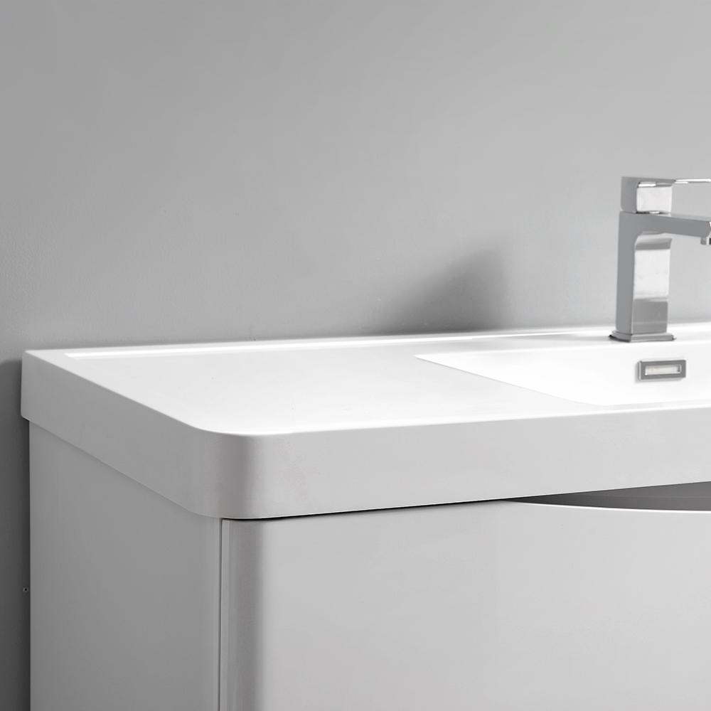 Fresca Tuscany 48" Wall Hung Modern Bathroom Vanity w/ Medicine Cabinet Vanity Fresca 