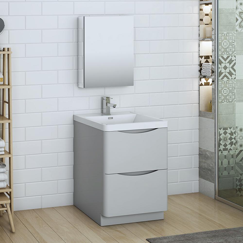 Fresca Tuscany 24" Free Standing Modern Bathroom Vanity w/ Medicine Cabinet Vanity Fresca 