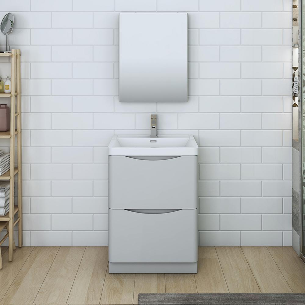 Fresca Tuscany 24" Free Standing Modern Bathroom Vanity w/ Medicine Cabinet Vanity Fresca 