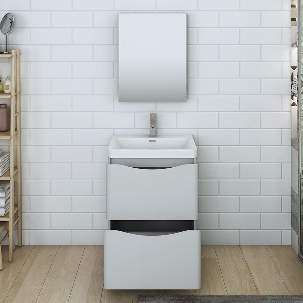 Fresca Tuscany 24" Free Standing Modern Bathroom Vanity w/ Medicine Cabinet Vanity Fresca 